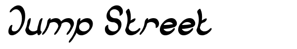 Jump Street font preview